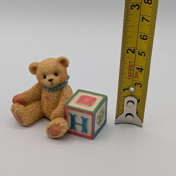 Cherished Teddies Bear with ABC "H" Block (158488H) 1995 - Picture 9 of 10